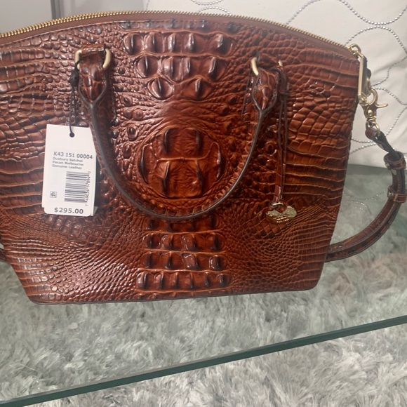 BRAHMIN  Come get your real cocodrile skin purse beautiful color one size - Picture 7 of 9